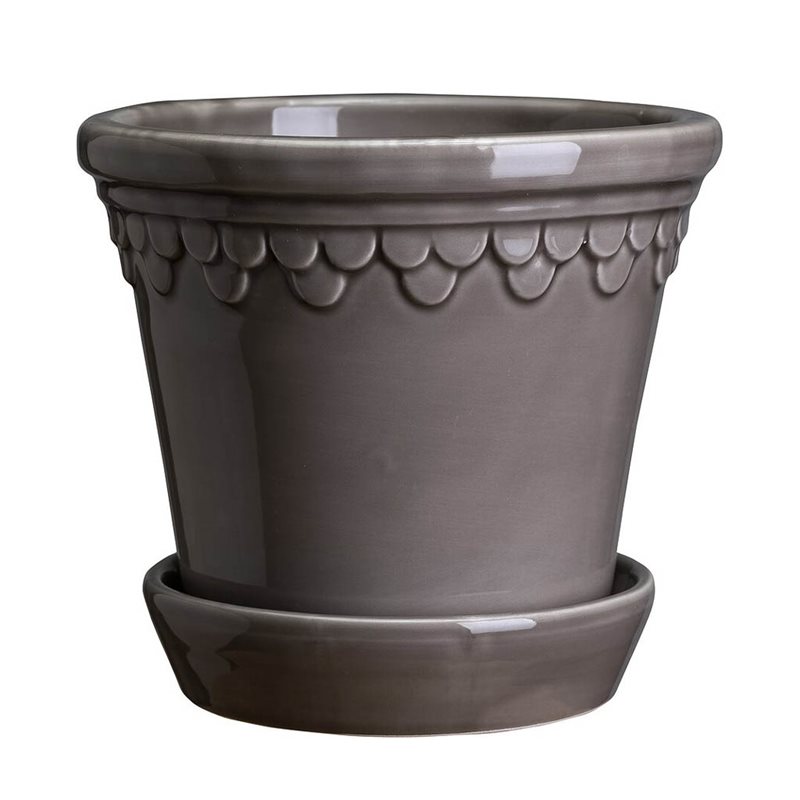 Köpenhamn kruka grå ink fat