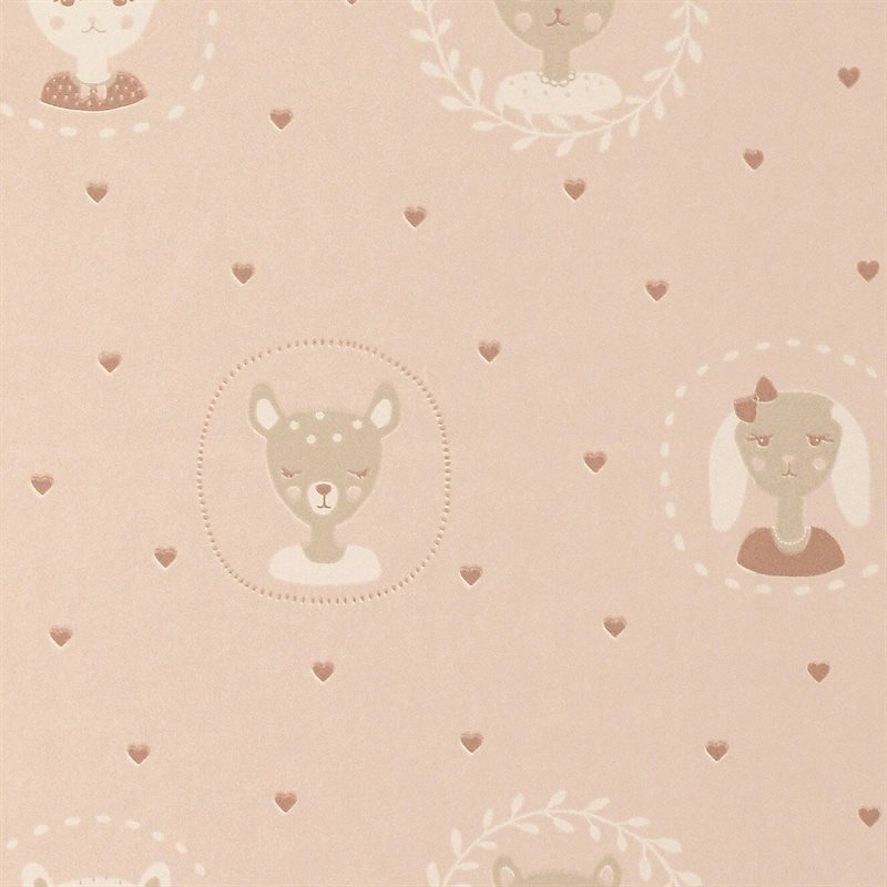 Hearts Dusty Warm Pink