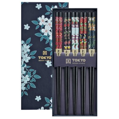 Chopstick Set Cherry Blossom 5 pair