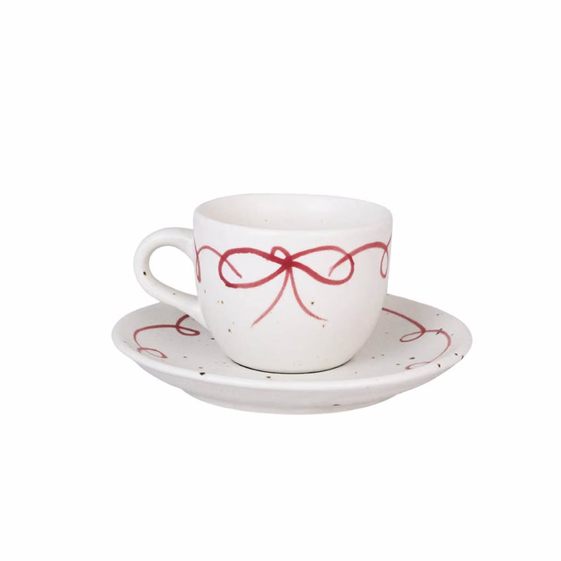 Kopp M. Fat Viola Rosett Röd