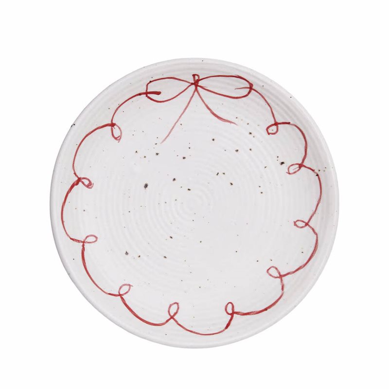 Assiett Viola Rosett Röd