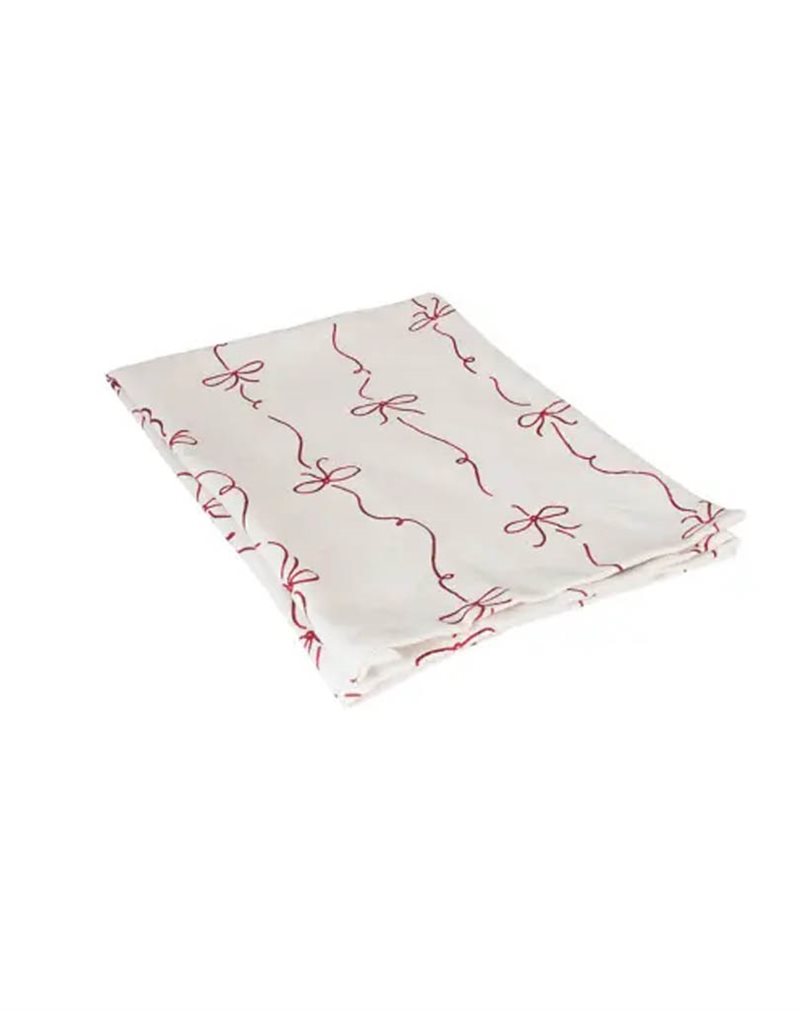 Kökshandduk Rosett Vit/Röd