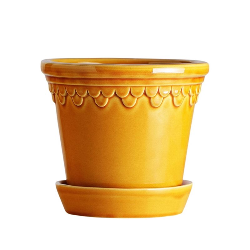 Köpenhamn kruka gul ink fat