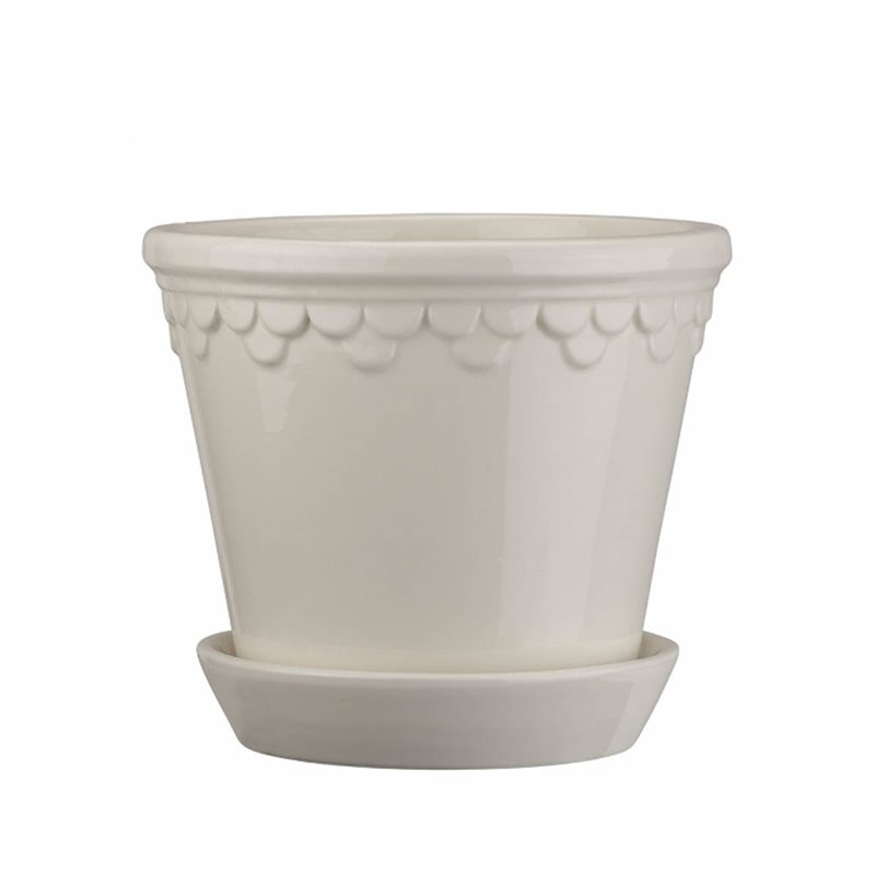 Köpenhamn kruka vit ink fat