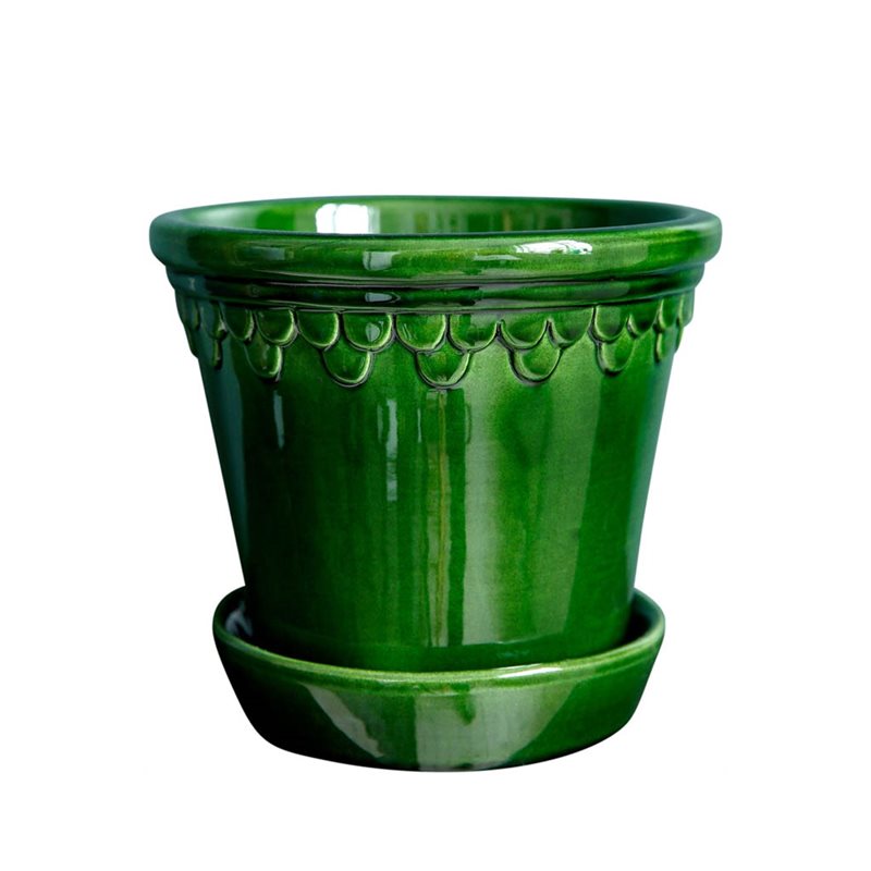 Köpenhamn kruka grön ink fat