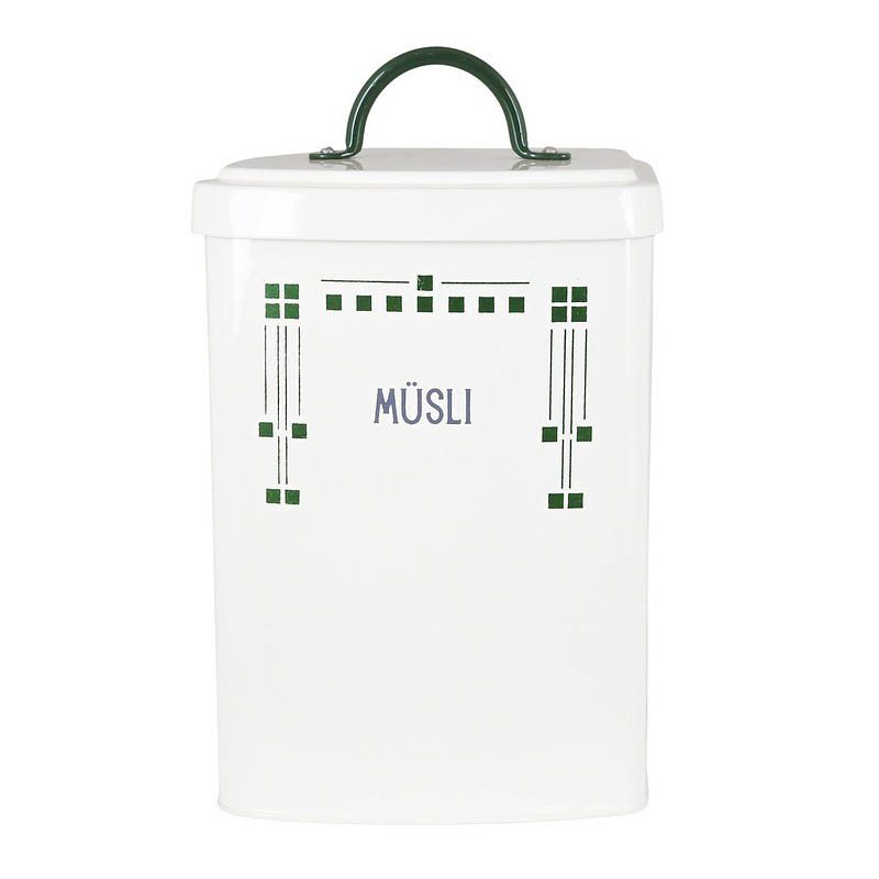 Plåtburk Ines Müsli Grön