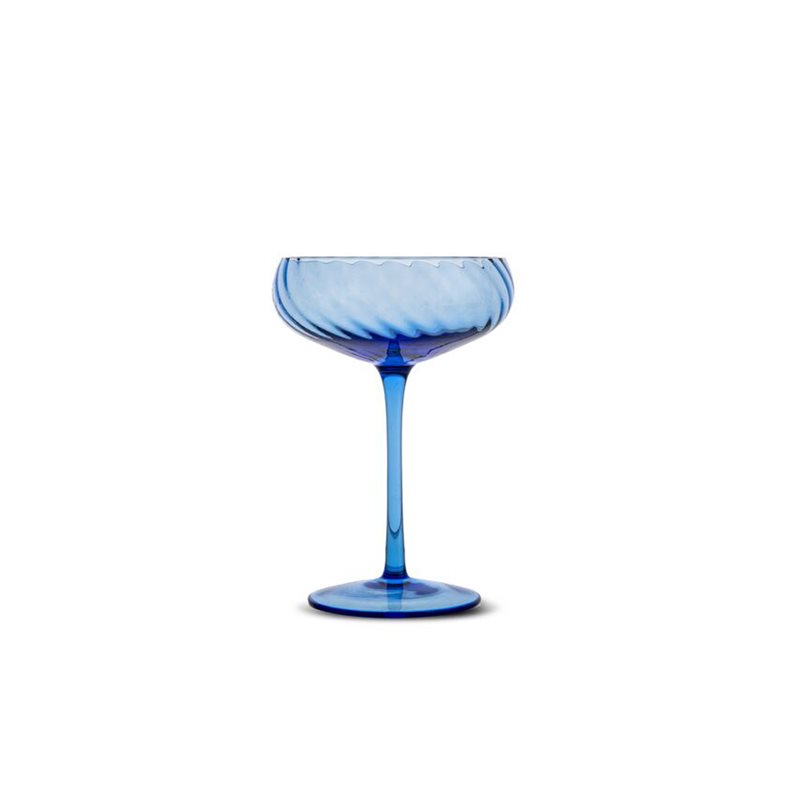 Champagnekupa Opacity Blå