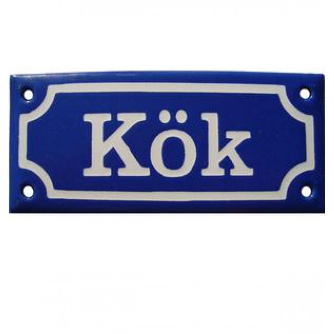 Emaljskylt Bla Kok Grunne Kop Billigt Online Lasses I Ryd