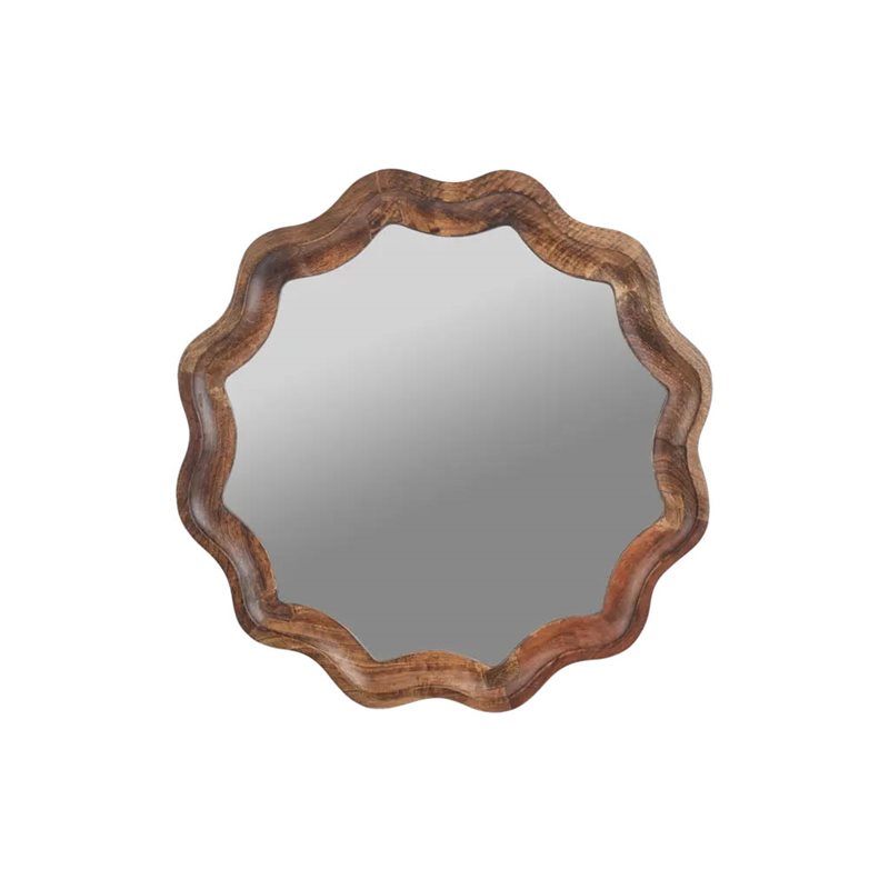 Carve Rund Spegel Natur