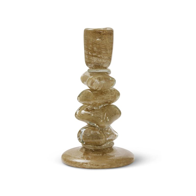 Carmella beige M Ljusstake 12x12x22.5 cm