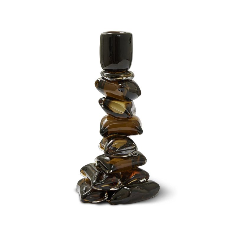 Carmella brown M Ljusstake 12x12x22.5 cm