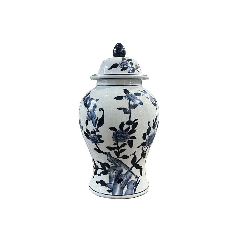 CA304-Urna-med-lock-Bla-fagel-29-cm