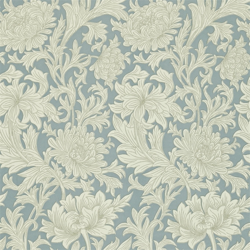 Chrysanthemum Toile China Blue/Cream