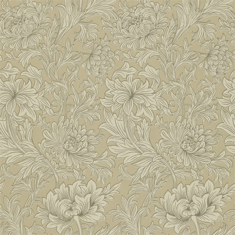 Chrysanthemum Toile Ivory/Gold