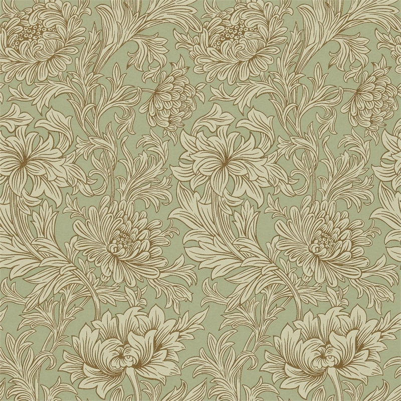 Chrysanthemum Toile Eggshell/Gold