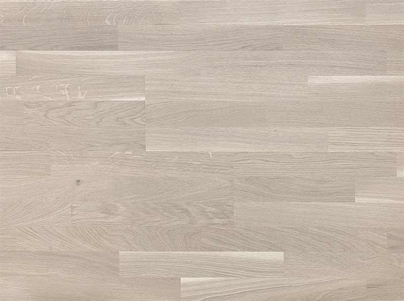 Ek 3-stav Vitkalkad Rustic Borstad 5G