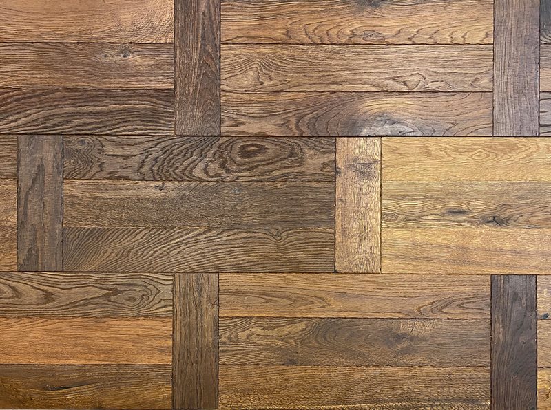 Rökt Ek Versailles Naturoljad Slottsparkett