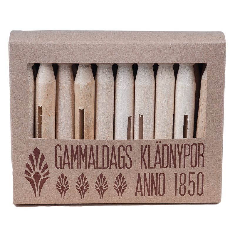 Gammaldags klädnypor 20 st