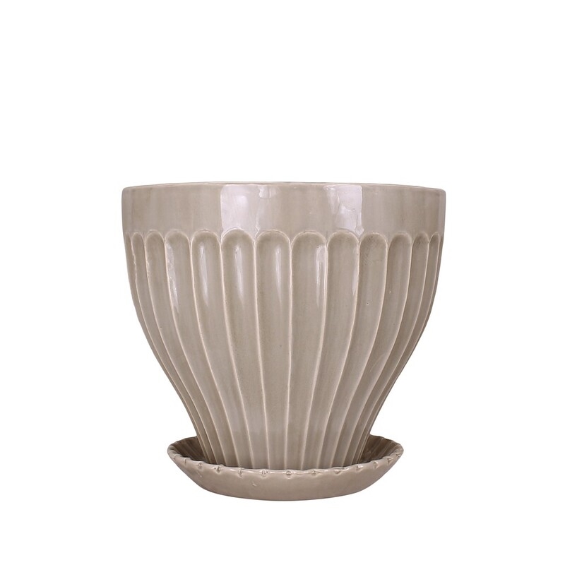 Kruka Anna 25 cm beige