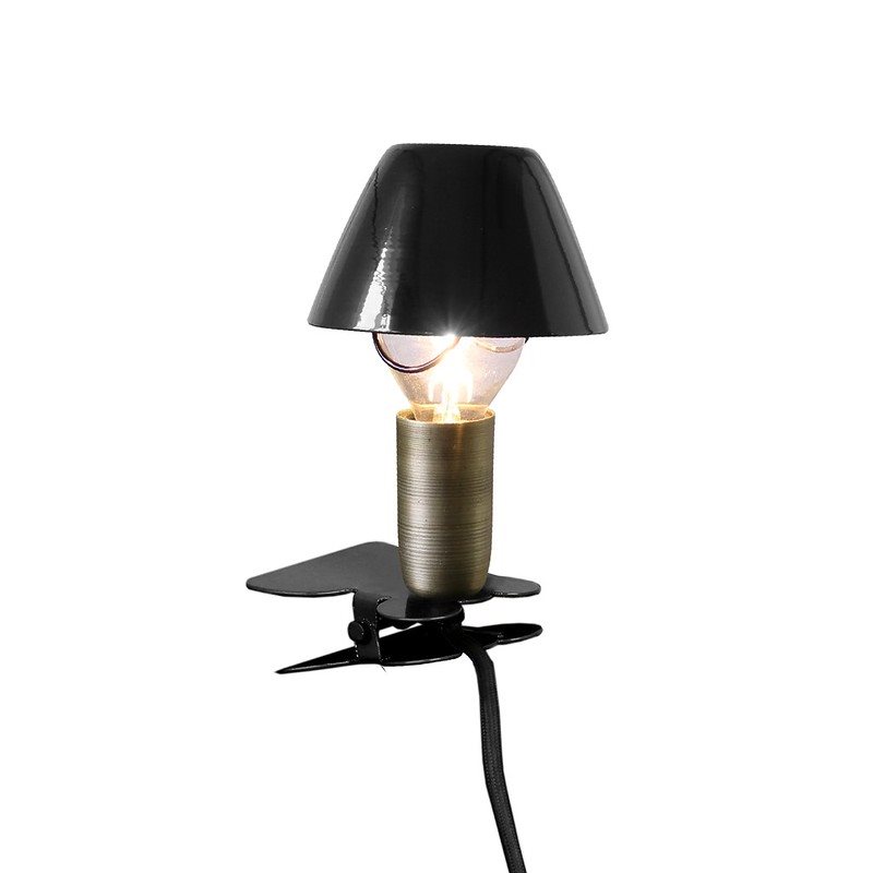 Lampa Mini På Klämma Svart