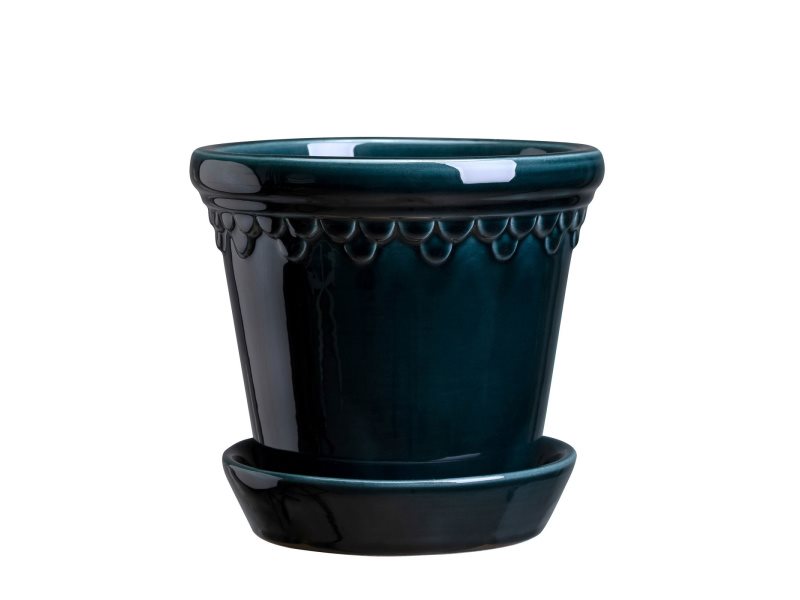 Köpenhamn kruka petrol ink fat