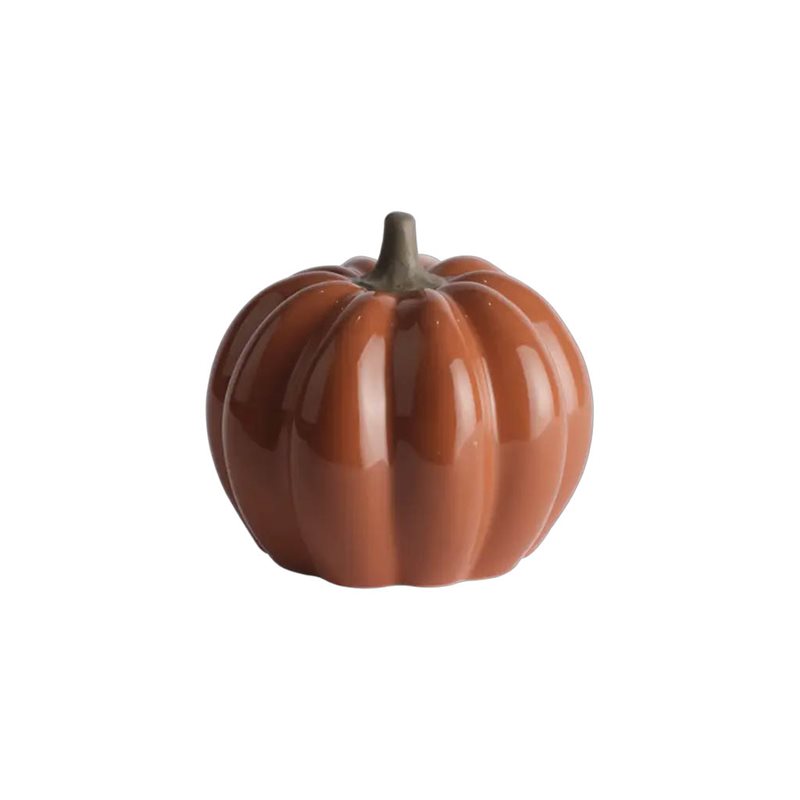 Pumpkin Dekoration Mörkorange 14 cm