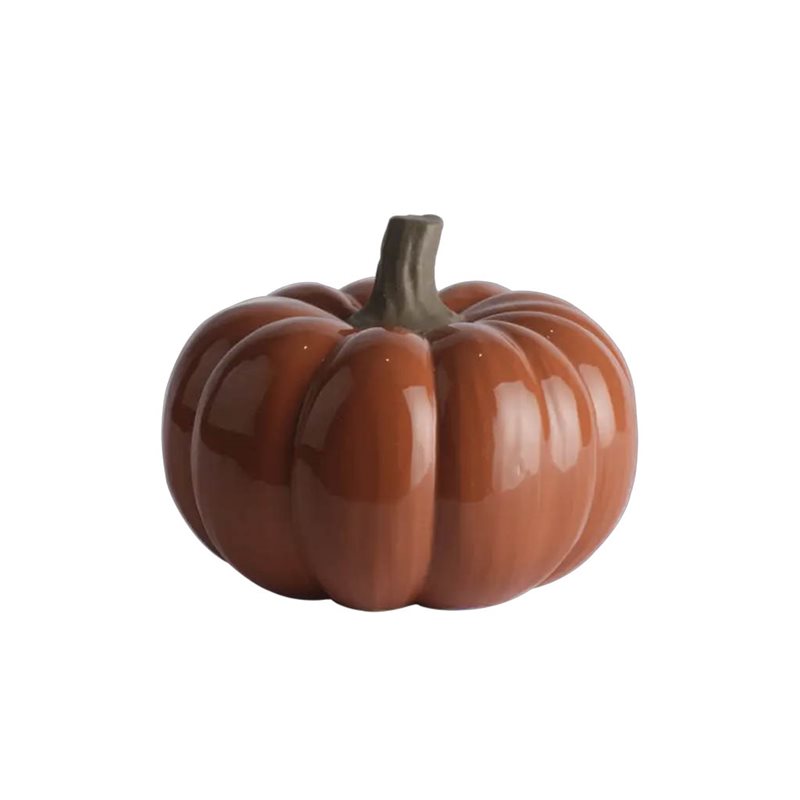 Pumpkin Dekoration Mörkorange 17,5 cm