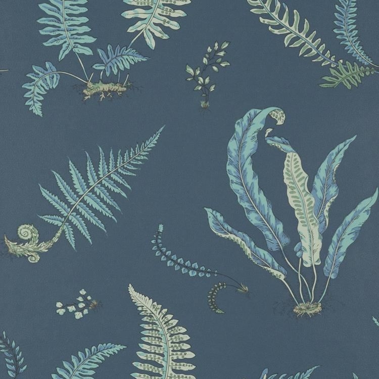 Ferns Indigo/teal