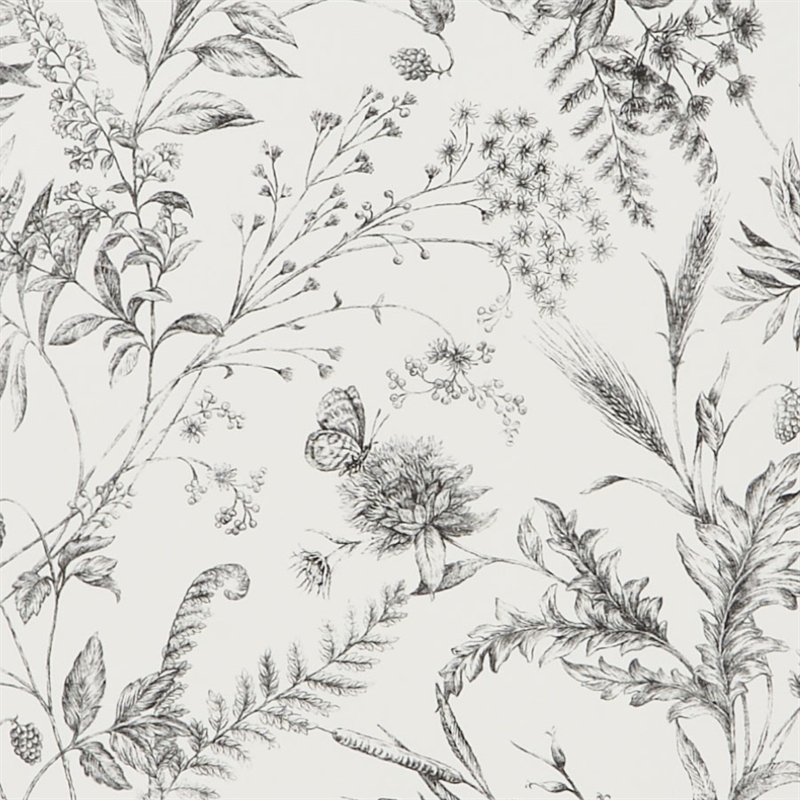 Fern Toile Etched Black