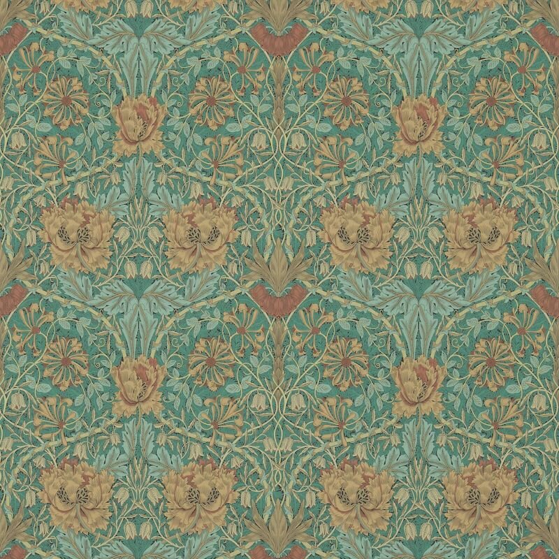 honeysuckle-and-tulip-morris-and-co-emerald-russet-wallpaper-214704-image01