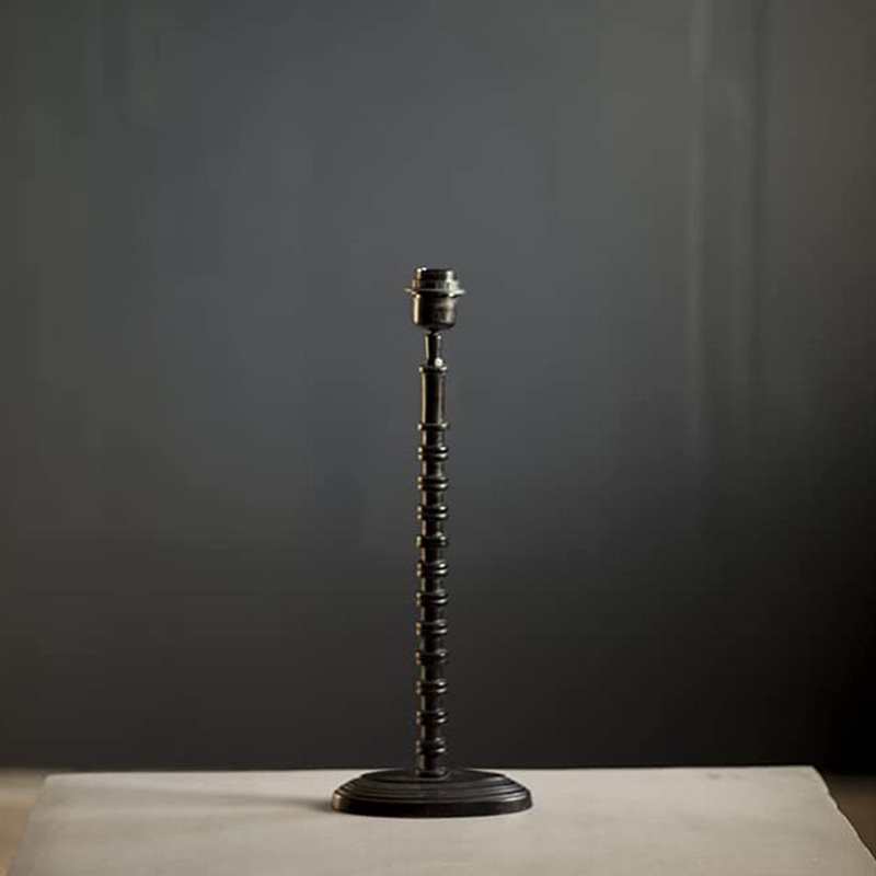 Lampfot Antik Svart 46 cm